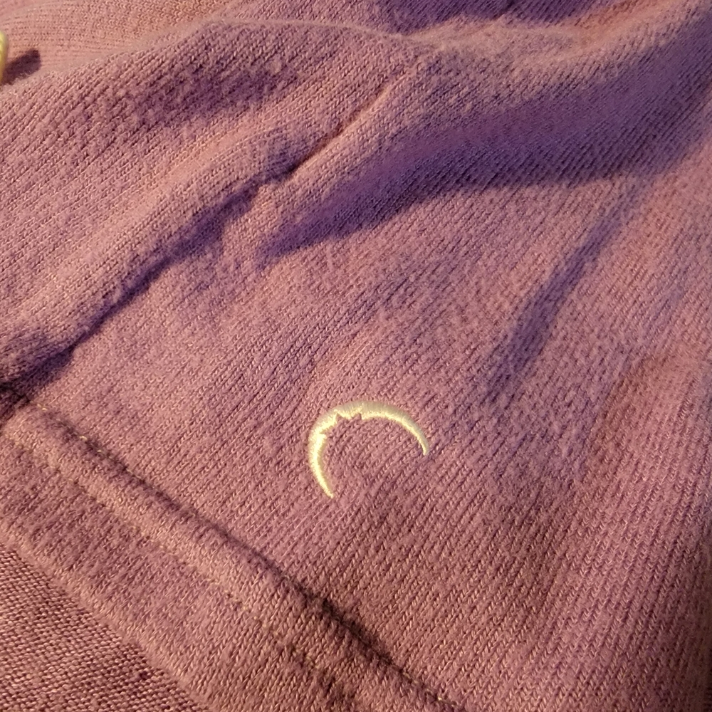ZYIA Purple Hoodie with White Drawstrings - Picture 3 of 3